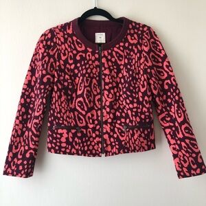 GAP Pink/Burgundy Ikat Printed Jacket